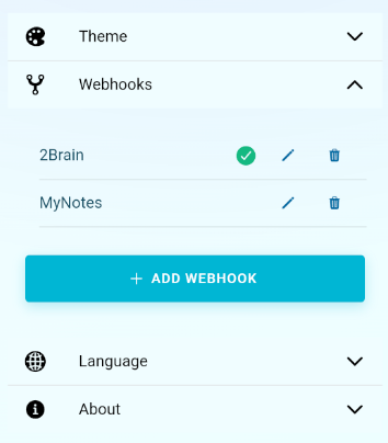Configurar Webhooks